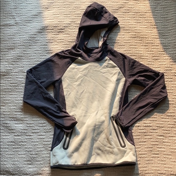 White and Grey Workout Sweatshirt - Picture 1 of 3